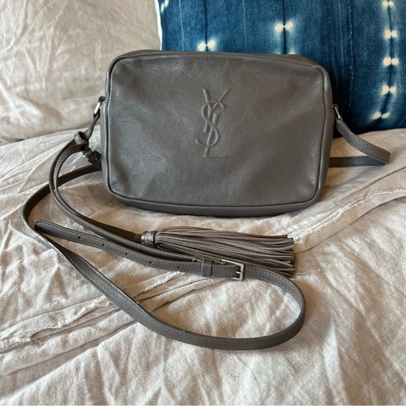 Saint Laurent Lou Crossbody Camera Bag Grey - Picture 3 of 15